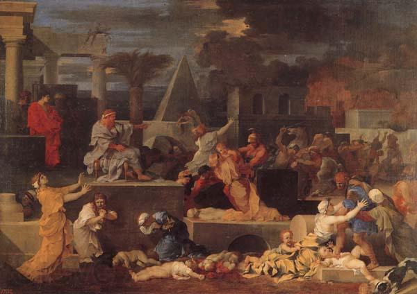 Bourdon, Sebastien Slaughter of the Innocents Norge oil painting art